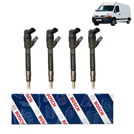 Kit 4 Bico Injetor Renault Master 2012/2013 Original Bosch