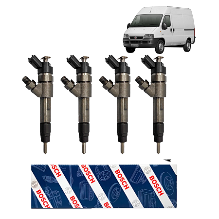 Kit 4 Bico Injetor Jumper Ducato Boxer Diesel 2005 A 2009