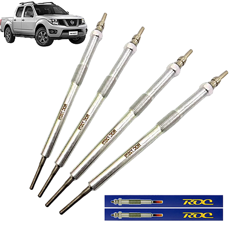 Kit 4 Vela Aquecedora Nissan Frontier 2.5 2013/2016 190cv