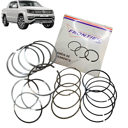 Jogo Anel Segmento 0.50 Amarok 2.0 16v 2012 2013 2014 A 2025