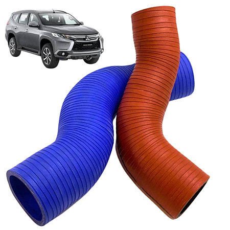 Par Mangueira Intercooler Triton Pajero 2.4 16v 2017a2022