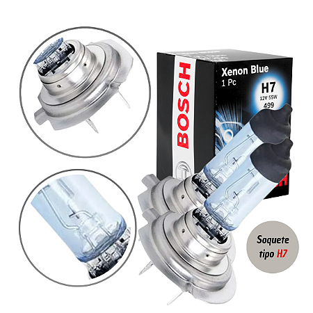 Kit Lampada H7 12v 55w Xenon Blue