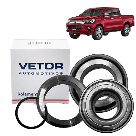 Kit rolamento rolete roda traseira Hilux 2.8 2016 a 2026