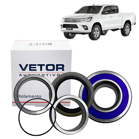 Kit rolamento esfera roda traseira Hilux 2.5 3.0 2005 a 2011