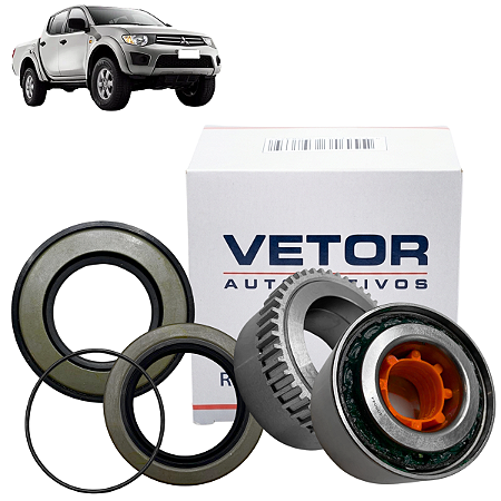 Kit rolamento roda traseira L200 Triton Sport 2003 a 2012