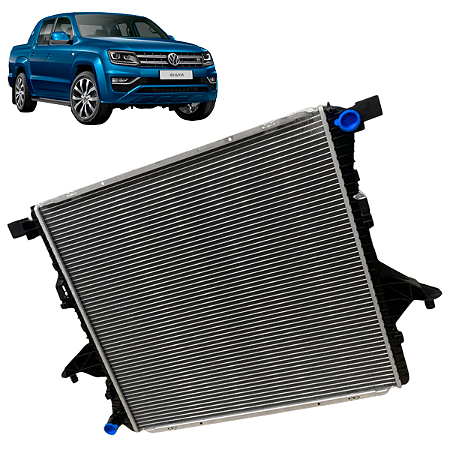 Radiador água Amarok 3.0 V6 TDI 2017 a 2026 AT / brasado