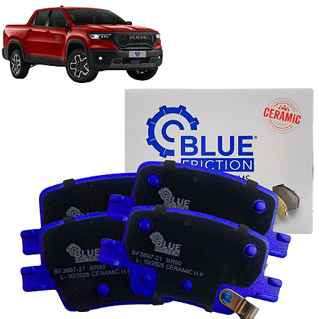 Pastilha freio traseira cerâmica Ram Rampage RT 2023 a 2026