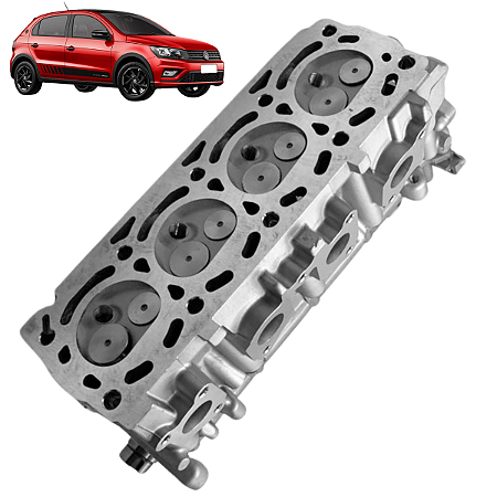 Cabeçote completo VW Fox 2008 a 2014 Gol 2006 a 2013 8V 1.0