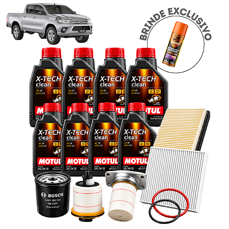 Kit Revisão Hilux Sw4 2.8 Motul 5w30 2016 a 2026