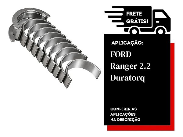 Bronzina de Mancal 0.25 Ranger Transit 2.2 16V 2012 em Diante