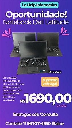 Notebook Dell Latitude i5 c/ SSD