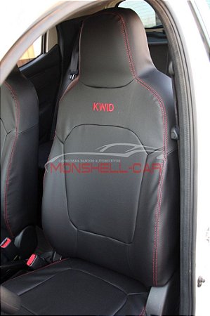 Jogo Capa de Banco Couro Sintético Kwid Completo