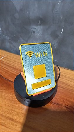 Placa WiFi AcrÍlica Personalizada
