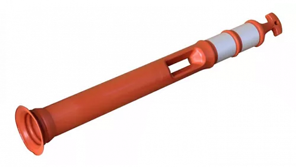 Balizador Palito Laranja S/ BASE PRETA Auto Escola