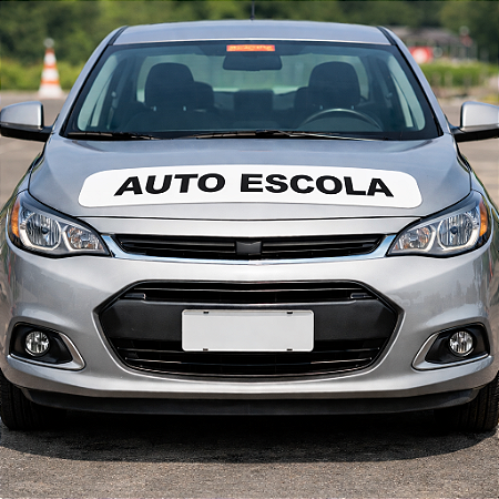Kit Faixa Adesiva Magnética Branca Removível AutoEscola