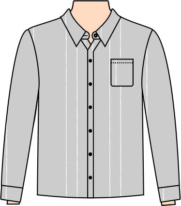 Ref. 183 - Molde de Camisa Social Masculina Adulto