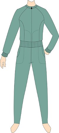 Ref. 103 - Molde de Agasalho Feminino de Moletom - DIGITAL