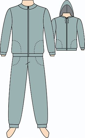 Ref. 106 - Molde de Agasalho Unissex (também usado como escolar) DIGITAL