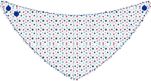 Ref. 1001 - Molde de Babador Bandana - DIGITAL