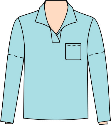 Ref. 376 - Molde de Camisa Profissional Masculina Gola Italiana - DIGITAL