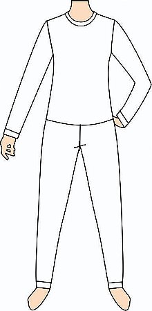 Ref. 158- Molde de Pijama Canelado Infantil - DIGITAL