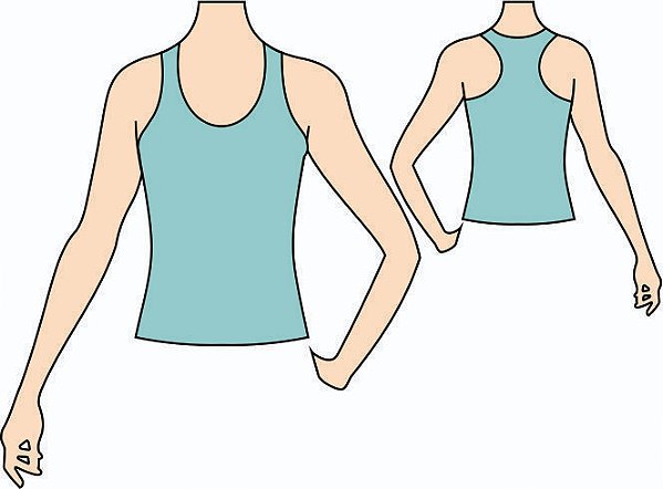 Ref. 112 - Molde de Regata Feminina Cava Nadador - DIGITAL