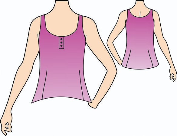 Ref. 113 - Molde de Regata Feminina - DIGITAL