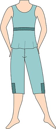 Ref. 256 - Molde de Pijama Feminino - DIGITAL