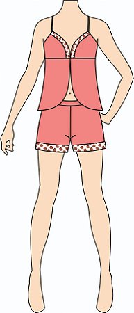 Ref. 250 - Molde de Short Doll Feminino - DIGITAL