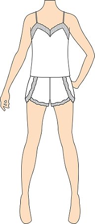 Ref. 460 - Molde de Pijama Feminino - DIGITAL
