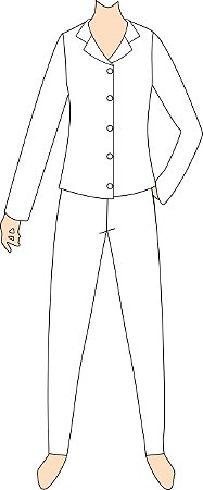 Ref. 469 - Molde de Pijama Feminino - DIGITAL