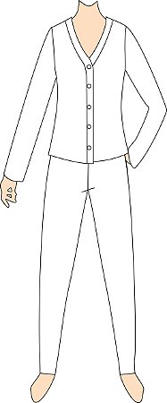 Ref. 471 - Molde de Pijama Feminino - DIGITAL