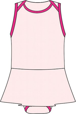 Ref. 326 - Molde de Body Bebê (com saia) - DIGITAL