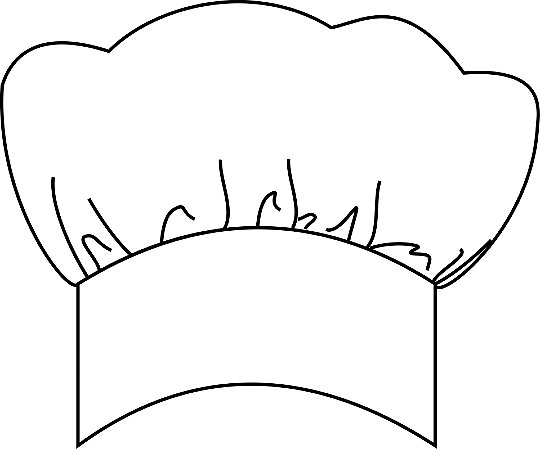 Ref. 1351 - Molde de Chapéu de Chef de Cozinha - DIGITAL