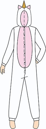 Ref. 148 - Molde de Pijama Unicórnio - DIGITAL