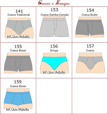 Molde de Cueca / Sunga - DIGITAL