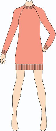 Ref. 357 - Molde de Vestido Adulto - DIGITAL