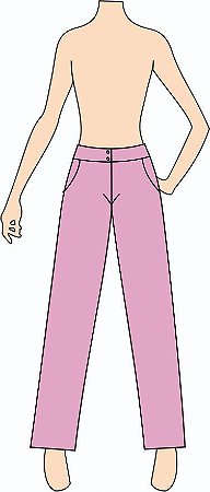 Ref. 213 - Molde de Calça Social Feminina - DIGITAL