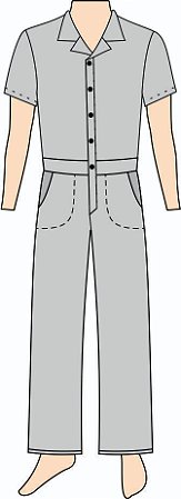 Ref. 363 - Molde de Macacão Profissional - DIGITAL