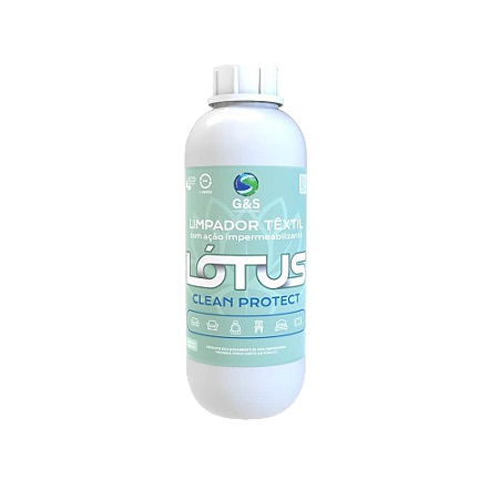 LOTUS CLEAN PROTECT LIMPADOR TÊXTIL COM AÇÃO IMPERMEABILIZANTE - 1 LITRO