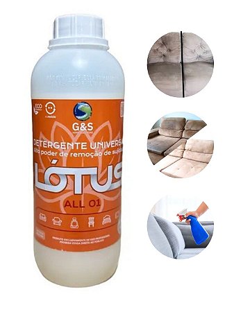 Detergente Universal All 01 G&s Lótus Para Estofados 1l