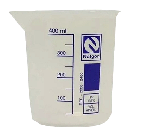 BECKER PLÁSTICO 400ml FORMA BAIXA AUTOCLÁVEL