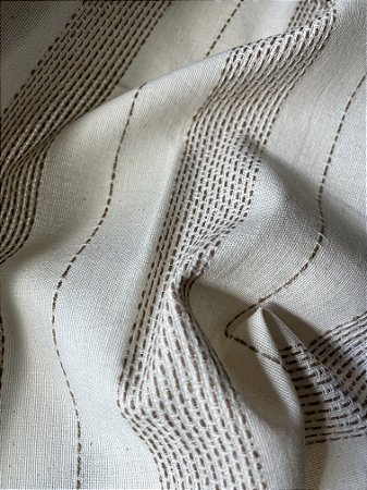 Tecido Maquinetado 1595-2 - cor Crú/Natural 9006