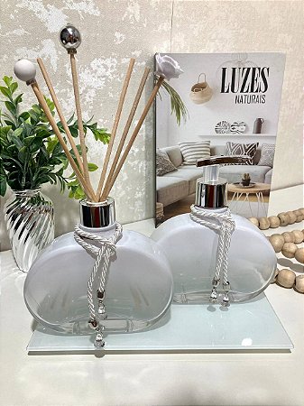 Aromatizador e Saboneteira Jolly Branco kit completo