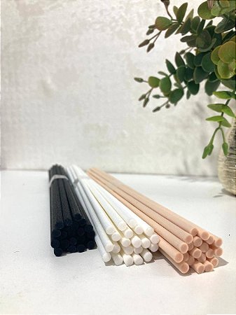 Kit com 20 Varetas de Fibra para Difusor e Aromatizador