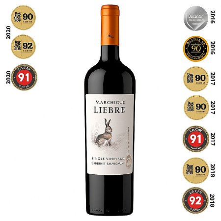 Vinho Marchigue Liebre Gran Reserva Cabernet Sauv. Tinto 750ml