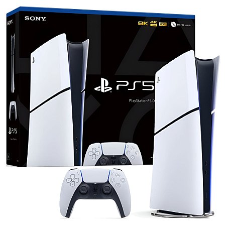 Console Playstation 5 Sony, Slim, SSD 1TB, Edição Digital, Branco - PS5