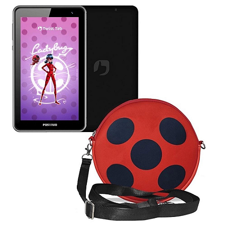 Tablet Positivo Twist Tab Ladybug 64GB Android 11 - Preto