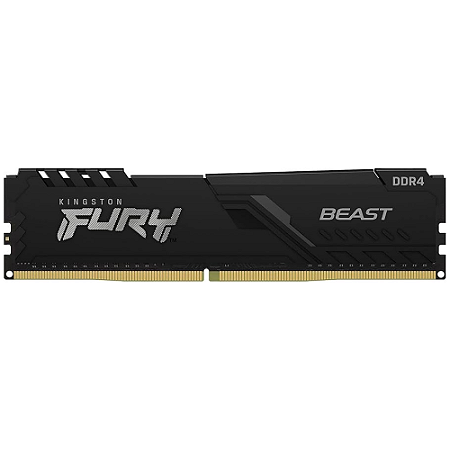 Memória RAM Kingston Fury Beast, 16GB, 3200MHz, DDR4, CL16, Preto