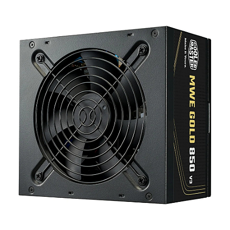 Fonte Cooler Master MWE Gold 850 V3, 850W, 80 Plus Ouro, ATX 3.1, PFC Ativo, Preto